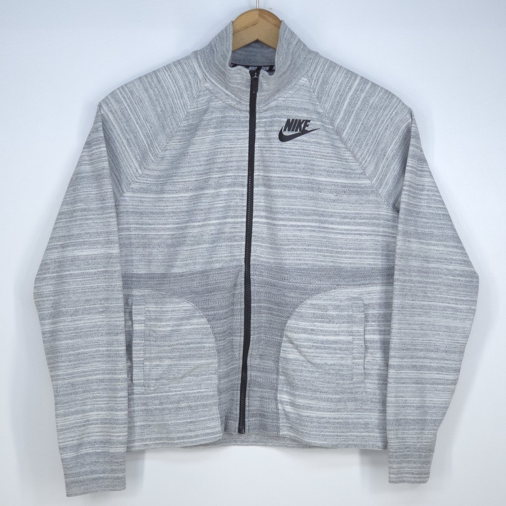 Vintage Nike Sportwear Womens XL Full Zip Track Jacket Space Dye Activewear Y2K
